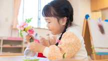 登園、自由あそび