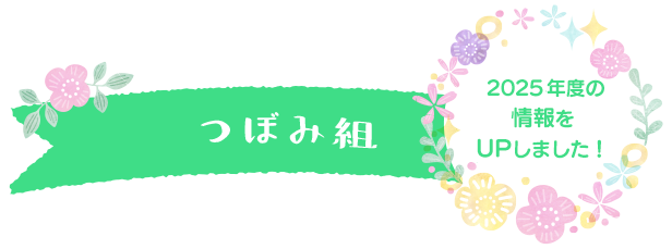 つぼみ組　2023年度の情報をUPしました